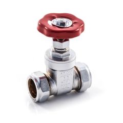 Chrome Plated Gate Valve - 22mm