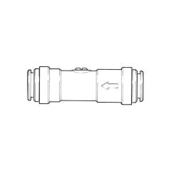 JG Speedfit Push-fit Isolating Valve - 22mm Plastic 