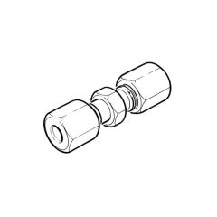 Stainless Steel Straight Coupling - 22mm Compression