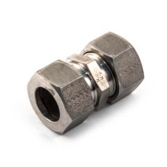 Stainless Steel Straight Coupling - 22mm Compression