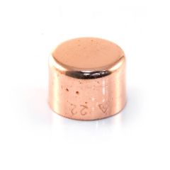 End Feed Stop End - 22mm F Copper