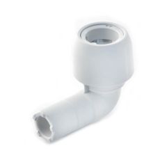 Hep2O® 90° Single Socket Elbow - 22mm White