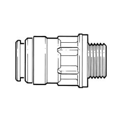 JG Speedfit Male Coupler - 22mm x 3/4" BSP Acetal