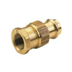 >B< Press-fit Union Connector - 22mm x 3/4" BSP F