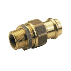 >B< Press-fit Union Connector - 22mmx 3/4" BSP M