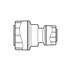 Polyplumb Reducing Coupling - 22 x 10mm Grey