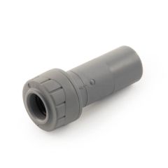 Polyplumb Double Socket Reducing - 22 x 15mm Grey