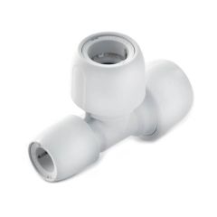 Hep2O® End Reduced Tee - 22mm x 15mm x 22mm White