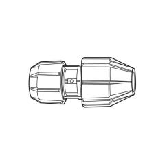 Straight Universal Transition Fitting - 25 x 21/27mm