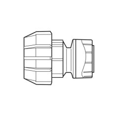 Polyplumb MDPE Adaptor - 25mm x 22mm