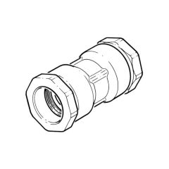 25 mm x 25 mm - Polyguard to MDPE Straight Coupling DZR