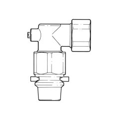 Transition Fitting Elbow - 25mm x 3/4" Brass