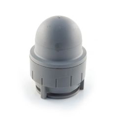 Polyplumb Demountable Socket Blank End - 28mm Grey