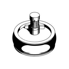 Drain Pressure Test Plug - 2" (50mm) 1/2" Test Point