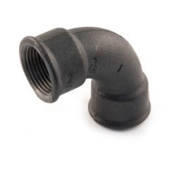 Short Turn Equal Bend 90° - 3/4" F Black