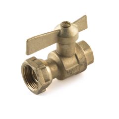 Water Meter Isolation Ball Valve - 3/4" x 1/2"