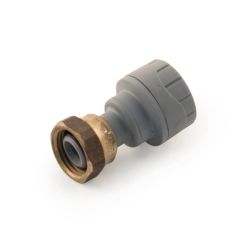 Polyplumb Straight Tap Connector 3/4" BSP Swivel x 22mm