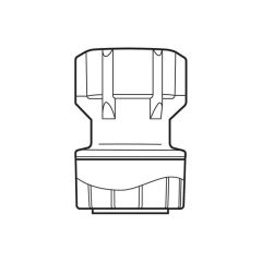 Hand Tightening Tap Connector - 3/4" BSP x 15mm