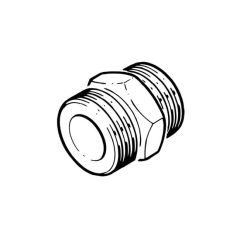 Solar Pipe Straight Coupler 3/4" for DN16 Pipe