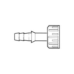 Straight Hose Fitting - 3/4" F Nut x 3/8" Tail