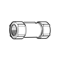 Primofit® Coupling 3/4" Steel Pipe x 25mm MDPE Black