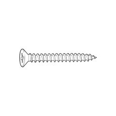 Pozidriv® Countersunk Screw - 3.5mm x 12mm - 200 Pcs