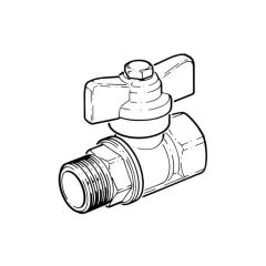 Caleffi Solar Ball Valve for Isolating Solar Air Vent - 3/8" BSP