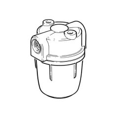 In-Line Oil Filter - 3/8" with Nylon Filter