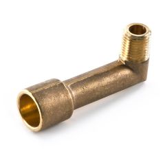 Backnee Elbow - 30mm x 1/4" x 15mm Brass