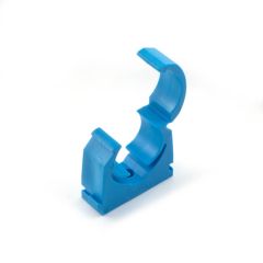 Talon Hinged Pipe Clip - 32mm to 35mm Blue