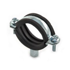 Rubber Lined Mild Steel Zinc Plated Clip - 32 to 36mm