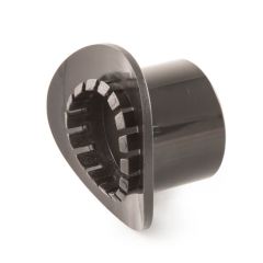 Water Waste Big Boss Pipe Adaptor - 32mm/ 1.1/4" Black