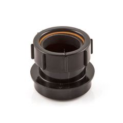 Waste Straight Adaptor Solvent/Compression 32mm Black