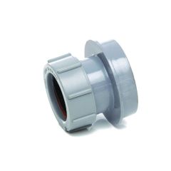 Waste Straight Adaptor Solvent/Compression 32mm grey