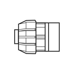 32 mm x 1" - Polyguard Adaptor - Compression x BSP Parallel Female