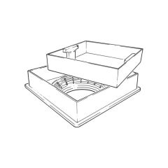 320 mm Recessed Pavior Cover - 390 mm x 390 mm