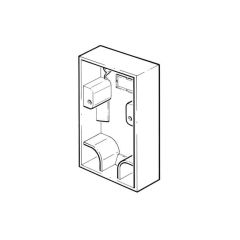 Dual Cooker Appliance Patress Box - 35mm Deep, White