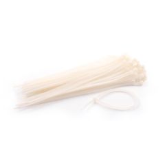 Cable Ties - 380 mm x 7.6 mm - White - Pack Of 100 - Waterproof