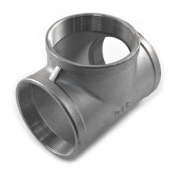 Screwed Stainless Steel Equal Tee - 3" BSP F