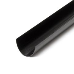 4 m - Rounded High Capacity Gutter - Black