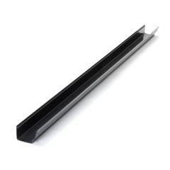 4 m - Square High Capacity Gutter - Black