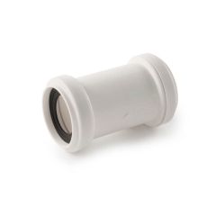 Push-fit Universal Waste Coupler - 40mm White