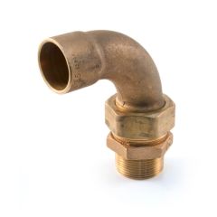 End Feed Bent Male Union Connector 42mm x 1.1/2"