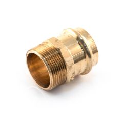 >B< Press-fit Straight Connector - 42mm x 1.1/2" BSP M