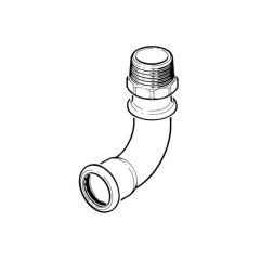 XPress Gas Elbow Connector - 42mm x 1 1/2" BSP TM