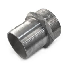 Screwed Stainless Steel Hose Tail Adaptor 4" BSP TM