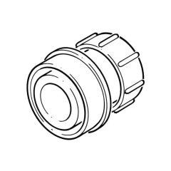 Soil & Vent Straight Adaptor Solvent/Compression 50mm