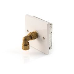 Gas Outlet Wall Rigid Fix Flush - 6/8mm Inlet x 10mm