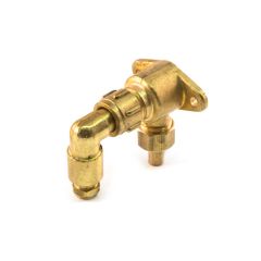 Gas Outlet Wall Rigid Fix - 6/8mm Inlet x 8mm Brass