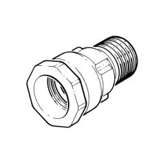 63 mm x 2" - Polyguard DZR Adaptor - Compression x BSP Parallel Male